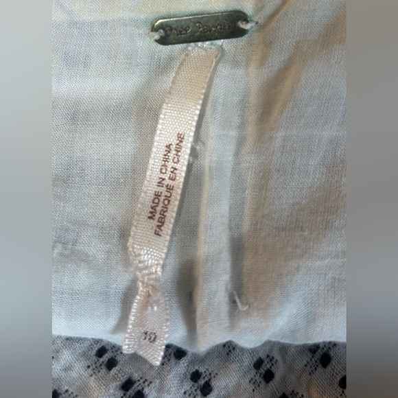 Free People Bento Black/White Woven Striped A Line Mini Skater Skirt Size 10 EUC - Picture 6 of 10